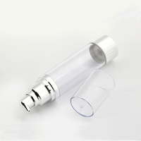 Bouteille Pompe Cosmétique en Gros d'Usine 20ml 30ml 50ml, Flacon Airless Transparent pour Lotion Soin de la Peau, Sérum Corporel, Crème Sous Vide