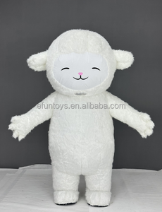 Disfraz Inflable <span class=keywords><strong>de</strong></span> Oveja <span class=keywords><strong>de</strong></span> Peluche Blanco para Adultos Efun, para Actuaciones <span class=keywords><strong>de</strong></span> <span class=keywords><strong>Baile</strong></span>, Halloween y Eventos Festivos - Product Image 2