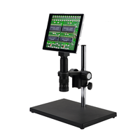 Mikroskop Stereo kepala tampilan Digital ST-7045D, untuk reparasi seluler dan Laboratorium menggunakan mikroskop potong