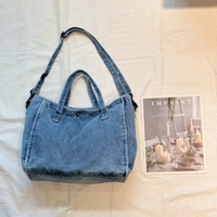 2025 nouveaux sacs fourre-tout en denim rétro à la mode grande capacité luxe concepteur bureau femmes Jean sacs à bandoulière