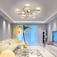 Plafonnier LED moderne de luxe nordique en fer, lustre créatif, grandes suspensions en cristal pour bar et intérieur