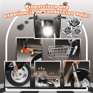 จักรยานไฟฟ้าสำหรับผู้ใหญ่ Mexico Stock UNA พร้อมฟังก์ชั่นกันขโมย มอเตอร์ 800W ความเร็ว 45 กม./ชม. ระยะทาง 60 กม. แบตเตอรี่ขนาดใหญ่ 20AH - Product Image 6