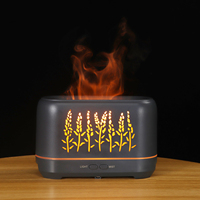 Diffuseur d'huiles essentielles portable 200 ml avec lumière LED 3D effet flamme, garantie 1 an, pour usage domestique