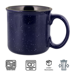 Alta Qualità 13 Once Tazza da Campeggio in Ceramica Maculata con Logo Personalizzato - Product Image 4