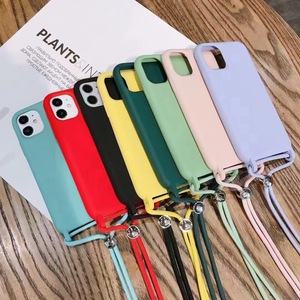 <span class=keywords><strong>Cuerda</strong></span> Cordón Collar Crossbody <span class=keywords><strong>Funda</strong></span> de teléfono de silicona para <span class=keywords><strong>Iphone</strong></span> 11 12 <span class=keywords><strong>13</strong></span> 14 15 Pro Max Xs Xr Fundas - Product Image 1