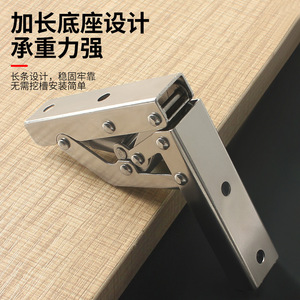 บานพับเหล็กแผ่นรีดเย็นแบบติดตั้งบนพื้นผิว ทนทานสำหรับประตูตู้ - Product Image 4
