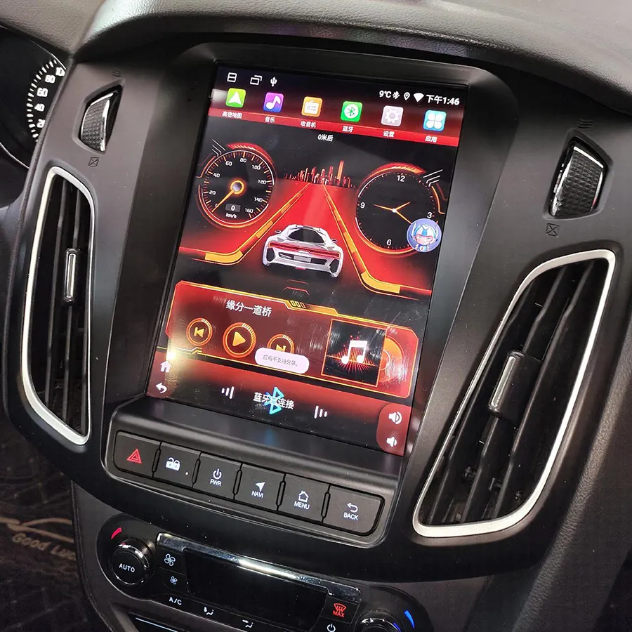 256GB Android 13 voiture GPS Navigation lecteur vidéo pour Ford Focus 3 MK3 Carplay Radio multimédia Tesla écran Mk 3 Salon 2012-2018