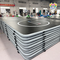 Colchoneta Inflable de PVC de Alta Calidad para Jiu Jitsu, 10 Pies, 10 mm de Grosor, Plegable, Resistente a la Humedad, Unisex, Accesorio de Gimnasio y Fitness, Certificada Segura