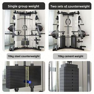 Máquina Smith Multifunción de Acero y Plástico ABS para Gimnasio, Banco de Pesas, Ecológica, Marca MR, Negra, Portátil y Resistente - Product Image 5