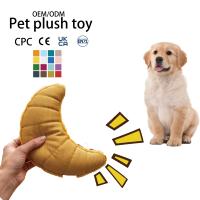 Jouet en peluche interactif en tissu durable pour animaux de compagnie, en forme de canne à sucre de Noël, avec son couineur, pour chiens et chats