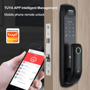 New TUYA TTLOCK APP smart electronic finger lock for airbnb home apartment indoor bedroom door
