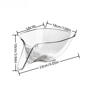 Schlussverkauf multifunktionaler Kunststoff-Ablaufkorb für Küche Gemüse Waschen Nudeln Obst Salat Reis Vorbereitung