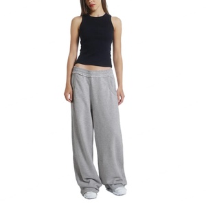 Prix de gros, logo personnalisé, pantalon de jogging décontracté unisexe, style tendance, confortable, coupe ample - Product Image 6