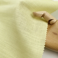 Tissu en coton biologique et lin, mélange de lyocell tissé pour vêtements