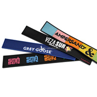 Tapis de barre en caoutchouc souple PVC personnalisable Logo en relief Type d'accessoire de barre Tapis de barre en caoutchouc Imprimé Options de personnalisation disponibles
