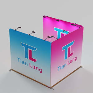 Portable EXPO triển lãm gian hàng 10 * 10ft triển lãm thương mại triển lãm hiển thị tùy chỉnh căng thẳng vải Backdrop cho triển lãm thương mại Triển Lãm Đứng - Product Image 5