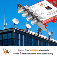 TurBoSight TBS6909-X V2 DVB-S2X/S2/S 8-Tuner Penerima Satelit Digital untuk Kartu Streaming FTA DVB-S2X PCIe Headend Server
