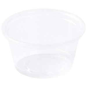 Vasos de salsa transparentes de PP al por mayor de fábrica con tapas planas de PET en tamaños de 1oz/1.5oz/2oz/3oz/3.5oz/4oz/4.5oz/5oz para uso en restaurantes - Product Image 2