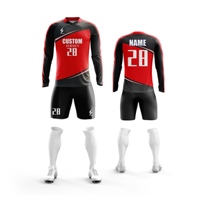 Uniforme de Fútbol Personalizado de Manga Larga, Sublimación Completa, Jersey de Entrenamiento de Invierno, Jersey de <span class=keywords><strong>Portero</strong></span> para Hombre y Mujer - Product Image 2