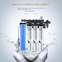 Purificateur d'eau commercial triple American Everpure MC2, machine à eau potable directe, cartouche de filtre à eau à bloc de carbone à trois têtes
