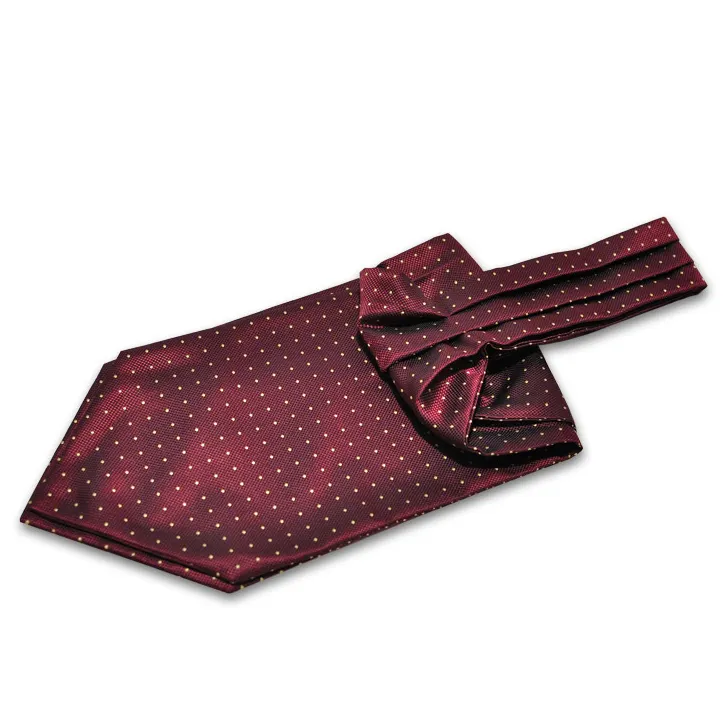 Cravate décontractée de luxe pour hommes, cravate populaire de mode, à points rouges et jaunes