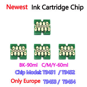 4PCS T9461 T9451 T9452 T9453 T9454 Puce de cartouche d'encre pour Epson WorkForce <span class=keywords><strong>WF</strong></span>-C5790DWF <span class=keywords><strong>WF</strong></span>-<span class=keywords><strong>C5710DWF</strong></span> <span class=keywords><strong>WF</strong></span>-C5290DW C5210 C5790 C5710 - Product Image 4