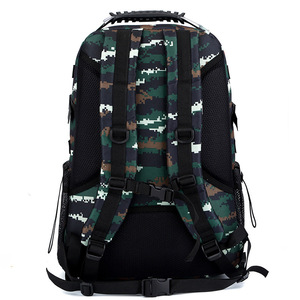 Tactical <b>Backpack</b> 36-56L Water Resistant Nylon Outdoor Sports Male <b>Backpack</b> - Product Image 2