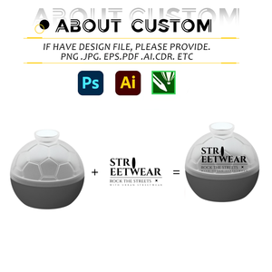 Stampo per Cubetti di Ghiaccio a Forma di Pallone da Calcio 3D in Silicone con LOGO Personalizzato, per Cocktail, Bourbon, Brandy, Whiskey - Product Image 5