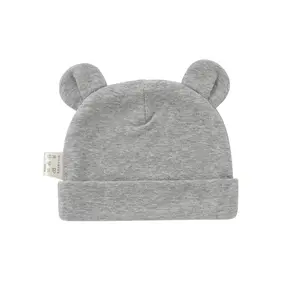 יצרן 0 כדי 12 חודשים תינוק כובע יילוד תינוק חמוד דוב אוזן כובע 100% כותנה להתאמה אישית