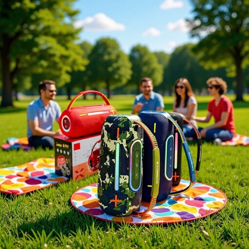 X368  Outdoor for Speaker RGB Lights Dual-speaker Design High Power Deep Bass Waterproof TWS Pairing FM Radio · image 4