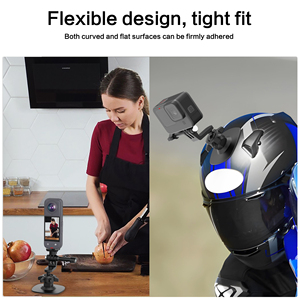 Support de casque flexible à tête sphérique adhésif pour GoPro 13 12, support rotatif à 360 degrés pour DJI Action 6 5 <span class=keywords><strong>Pro</strong></span> Insta360 X5 - Product Image 6