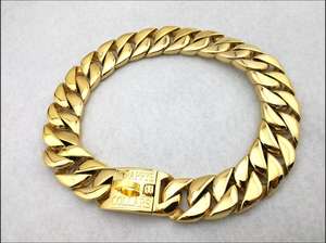 Épais Chien Cubain Logo Personnalisé 316 En acier inoxydable Collier De Chien 25mm/32mm Large Pitbull Luxe Cubain Chaîne de Chien Produits Pour Animaux de compagnie - Product Image 4