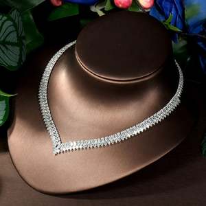 New Jewellery <b>Set</b> Temperament Premium Cubic Zirconia <b>Necklace</b> Earrings Party Gift <b>Bridal</b> Wedding Charm Design S-36 - Product Image 5