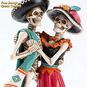 Decoración para Fiesta <span class=keywords><strong>de</strong></span> Halloween, Figura <span class=keywords><strong>de</strong></span> Esqueleto Bailarín del Día <span class=keywords><strong>de</strong></span> <span class=keywords><strong>Muertos</strong></span>, Adorno <span class=keywords><strong>de</strong></span> Resina, Accesorio Espeluznante para Casa Embrujada, Bar, Escritorio - Product Image 3