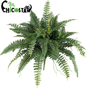 Factory sell directly UV resistant & flame retardant plastic artificial plant Boston Fern leaves for decoration