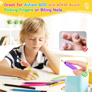 พื้นผิวจับดินสอสำหรับเด็กผู้ใหญ่กริปเปอร์สำหรับการวาดภาพด้วยลายมือของเล่นสำหรับผู้สมาธิสั้นความวิตกกังวลออทิสติกและบรรเทาความเครียด - Product Image 5