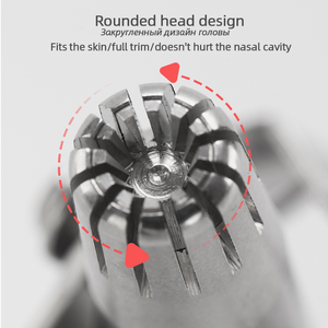 Tondeuse manuelle portable en acier inoxydable pour poils du nez et des oreilles pour hommes – Vente en gros de produits de première nécessité - Product Image 6