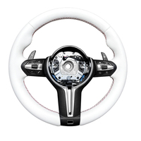 Volant à LED professionnel en fibre de carbone M2 M3 M4 M5 M6 avec matériau en cuir, parfait pour BMW