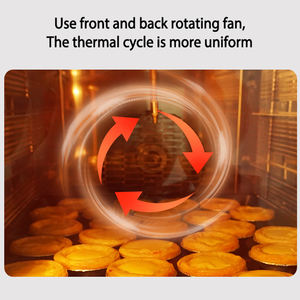 เตาอบไมโครเวฟแบบพาความร้อน 380V 10 ถาด สำหรับมืออาชีพ รุ่นใหม่ สำหรับอบพิซซ่า ครัวซองต์ พาย มัฟฟิน ขนมปัง แป้ง และน้ำ - Product Image 3