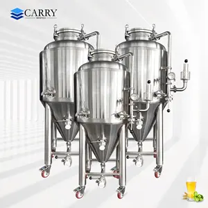 ビール発酵槽200l300lビール醸造設備発酵設備 & ビール醸造ジャケット付きコニカル発酵槽