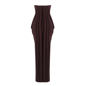 Robe longue sans bretelles Kimshein SB3766, style simple et élégant, robe de soirée formelle, robe à volants, pour banquets, tenue décontractée quotidienne - Product Image 2