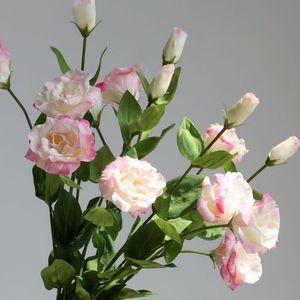 Fiori decorativi di alta qualità fiori decorativi in vera seta 3 teste rosa palloncino fiore centrotavola decorazione vero tocco fiore - Product Image 3