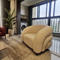 Fauteuils modernes pour hall d'hôtel, chaises d'appoint pour chambre à coucher, lot de 2 pour salon, fauteuil individuel de luxe en velours, canapé une place