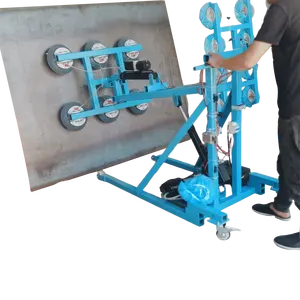 Electric Manual Glass Panel Lift Hoist Machine Window Glass Vacuum Lifter Trolley for Glass