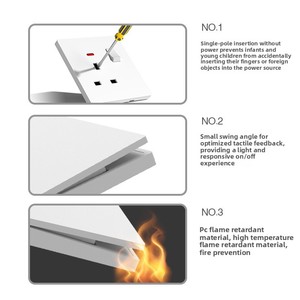 Hồng Kông Và Macau Phổ Chuyển Đổi 146 Anh Ổ Cắm Bảng Điều Chỉnh Vàng Rượu Sâm Banh Đa Chức Năng 5-Pin 86-Loại Duy Nhất Cực 13A 3-Pin - Product Image 3