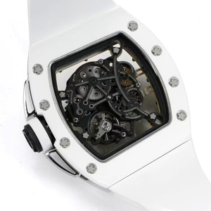 Reloj de Pulsera Mecánico Manual para Hombre, Diseño Asimétrico Tonneau Skeleton RMUL2, Cerámica NTPT Carbon 6101, Estilo Ejecutivo RM - Product Image 5