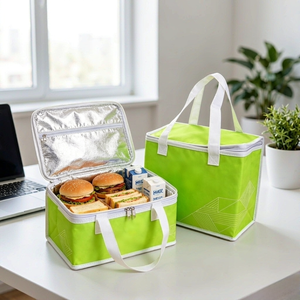 Bolsa Térmica Personalizada con Logotipo de Fábrica, Bolsa Aislante para Entrega de Alimentos, Bolsa Impermeable y Portátil para Almacenamiento de Almuerzo - Product Image 1