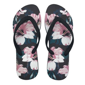 2023 Wholesale Summer Beach Slippers Women PVC <strong>Flip</strong> <strong>Flops</strong> High Quality Cheap Customized <strong>Flip</strong> <strong>Flop</strong> for Women Floral Printing - Product Image 2