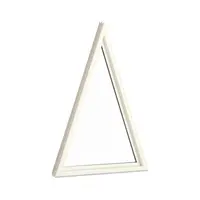Large Triangle Picture Framed Window for Home
