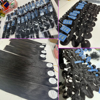 Extensiones de Cabello Camboyano 100% Virgen, Super Double Drawn, de 8 a 40 Pulgadas, Doble Trama a Máquina, Paquetes de Cabello Natural Crudo de Alta Calidad
